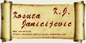 Košuta Janičijević vizit kartica